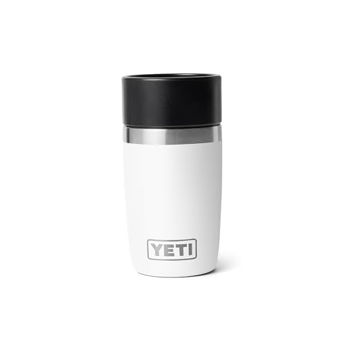 YETI Rambler 8 oz Travel Bottle, Stainless Steel, Vacuum Insulated with Leakproof Commuter Cap, White - color: White, size: 8 Ounces