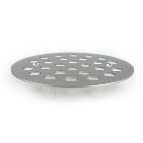 4-1/4 Inch Screw-in Round Floor Drain Cover Replacement Shower Drainer Grates (Brushed Nickel) - color: Brushed Nickel