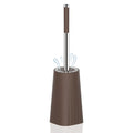 SetSail Toilet Brush, Compact Size Toilet Bowl Brush and Holder Toilet Brushes for Bathroom with Stainless Steel Handle Toilet Cleaner Brush with Durable Scrubbing Bristles, Brown - color: Brown, size: 1 pack