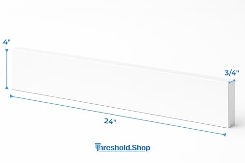 Bathroom Vanity Sink Backsplash/Sidesplash (Super White Engineered Marble, 4" x 24") - size: 4" x 24"