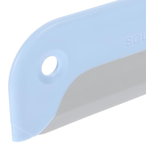 HANABASS 2pcs Household Shower Screen Cleaner and Mirror Squeegee Set, Multi-Function Glass Door Wiper for Bathroom and Kitchen, Lightweight Blue and Yellow Plastic Squeegees for Indoor