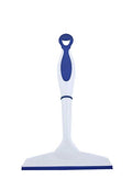 Superio 6” Window Squeegee with Grip Handle and Hanging Hook. (Blue) - color: Blue
