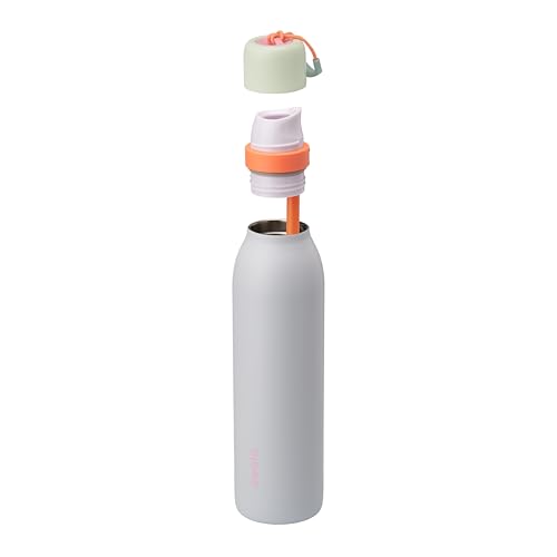 Owala FreeSip Twist Insulated Stainless Steel Water Bottle with Straw for Sports and Travel, BPA-Free, 24-oz, Beach House - color: Beach House, size: 24 Ounces