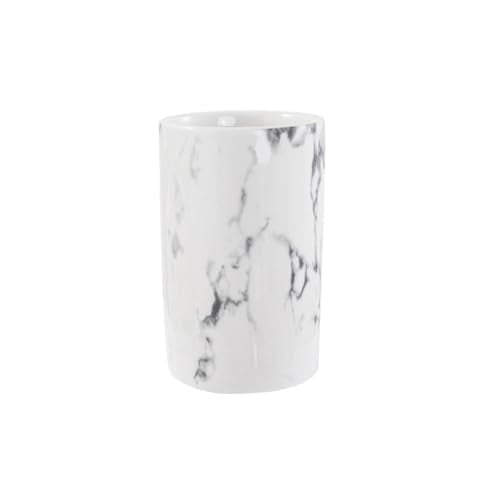 Creative ceramic cup office breakfast milk cup home hotel water cup marble mouthwash cup. (Stone pattern & White) - color: Stone pattern & White