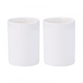 Gaolinci 2 Pcs Bathroom Cups, Ceramics Toothbrush Holder, Tumbler Cup, 9 Oz - color: White