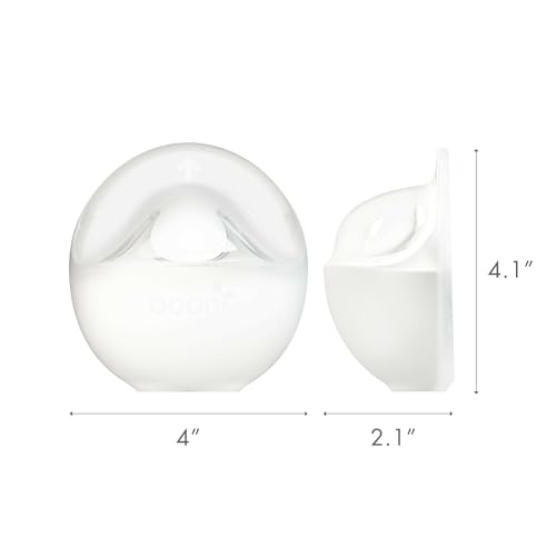Boon Trove Silicone Manual Breast Pump - Passive Milk Collector with Plug - Hands Free Pumping for Nursing - Breastfeeding Essentials - Teal Plug - 1 Count - style: 1 Count