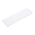 Ceramic Tray, White, Large Rectangle Bathroom Kitchen Tray for Jewelry, Towel, Candles, Soap - 10.23 x 3.54 x 1.18 inches - color: White, size: 10.2" x 1.2" x 3.5"