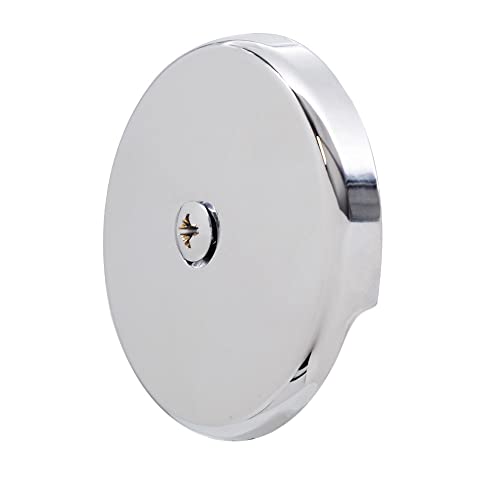 Westbrass A931K-26 Universal 1-3/8" Fine Thread Tip-Toe Bathtub Drain Plug Trim Set with One-Hole Overflow Faceplate and 1-1/2" Adapter Bushing, Polished Chrome - color: Polished Chrome