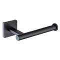 Matte Black Toilet Paper Holder Wall Mount, SUS304 Stainless Steel Bathroom Tissue Roll Holder, Heavy Duty No-Wobble Square Design, Fingerprint Resistant, Hardware Included - color: Matte Black
