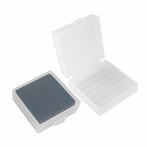 Soap Holder 2 Pack, Shower Bar Case Box Fit Dr Squatch, Waterproof Travel Container with Lid, Square Bathroom Soap Dish for Camping Gym Outdoor Traveling (Translucent) - color: Translucent
