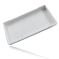 Small Bathroom Vanity Tray, 8 inch x 4 inch, White | Mini Soap Dispenser, Rectangular Serving Tray, For Candle, Lotion Bottles, Scrubber - color: White, size: 8" x 4" x 0.7"