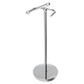 RARXTR Toilet Paper Holder Stand, Post Pivoting Design Free Standing Toilet Paper Holder, SUS304 Stainless Steel Toilet Paper Roll Holder, Heavy Stable Base (Chrome) - color: Chrome, size: Free Standing