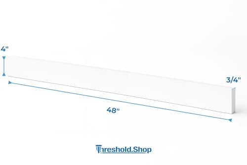 Bathroom Vanity Sink Backsplash/Sidesplash (Super White Engineered Marble, 4" x 48") - size: 4" x 48"