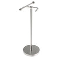 RARXTR Toilet Paper Holder Stand, Post Pivoting Design Free Standing Toilet Paper Holder, SUS304 Stainless Steel Toilet Paper Roll Holder, Heavy Stable Base (Brushed Nickel) - color: Brushed Nickel, size: Free Standing