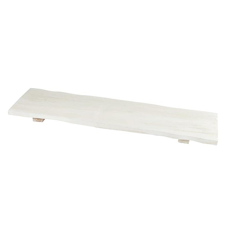 Bella Sleep + Spa Bathtub Tray Paulownia Wood Bath Board, 32-Inches, White - color: White
