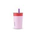 Owala Kids Insulation Stainless Steel Tumbler with Spill Resistant Flexible Straw, Easy to Clean, Kids Water Bottle, Great for Travel, Dishwasher Safe, 12 Oz, Pink and Purple (Lilac Rocket) - color: Lilac Rocket, size: 12 Ounces