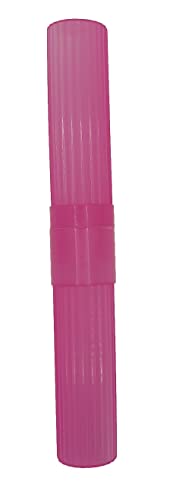 American Comb Toothbrush Holder - Pink, Made in USA, with Ventilation Holes, for Toothbrush Covers, Toothbrush Holder, Toothbrush Soft, Durable Design, Hygienic Bathroom Accessory - color: Pink