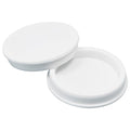 EASYEAH T-Shaped Silicone Rubber Hole Plug 86.3 mm/3-3/8 in Soft Flexible Rubber Stopper Tube End Cap Cover Waterproof Sealing Hole Plugs for Bottles, White, 2 Pcs - size: 86.3mm(3.4")