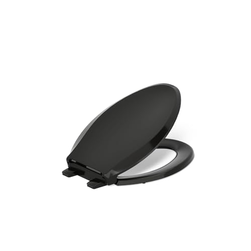KOHLER CACHET® Nightlight Soft Close Toilet Seat Elongated, ReadyLatch®, Grip-Tight Hardware, Black - color: Black, size: Elongated
