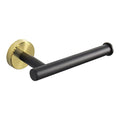 NearMoon Bathroom Toilet Paper Holder, Premium SUS304 Stainless Steel Rustproof Wall Mounted Toilet Roll Holder for Bathroom, Kitchen (1 Pack, Black and Gold) - color: Black and Gold