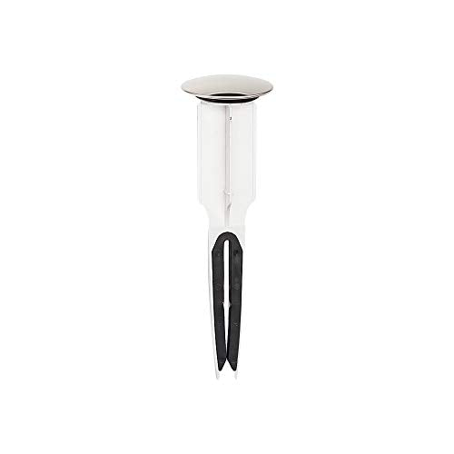 PF WaterWorks PF0250 EasyPOPUP Patented Universal Bathroom Sink Pop-Up Stopper, Easy Install/Remove Design, No Disassembly, Fits BallRod Pop-Up Drains, 5-1/2 in Tall 1.5 in. Cap Dia. Chrome - color: Chrome, size: 1.5 in. Cap Dia.