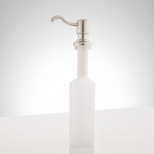 Signature Hardware 448559 Amberly Soap Dispenser - Polished Nickel - color: Polished Nickel