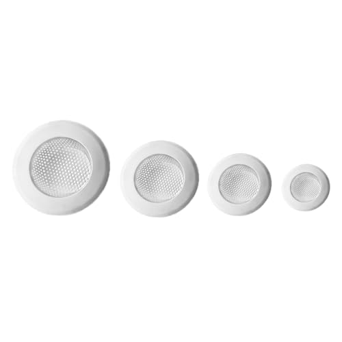 Drain Hair Catcher,Drain Stoper,Shower Drain Cover for Bathtub, Kitchen Sink Strainer, Stainless Steel Bathroom Sink, Drain Stopper with (4 PCS,White,2.1 in to 4.5 in) - color: 4 Pcs,white,2.1 in to 4.5 in