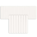 Diatomite Quick-Dry Water Absorbing Bath Mat Sets-XLarge+Small Natural White Mat