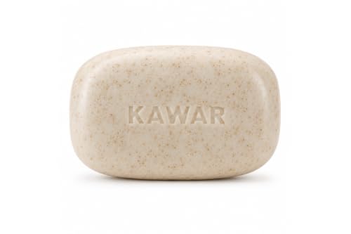 KAWAR Dead Sea Exfoliating Soap with Salicylic Acid, Body Bar, 2-Pack | Salicylic Acid, Magnesium Chloride, Shea Butter & Tea Tree Oil - No Fragrance, Vegan Exfoliating Body Bar for Men & Women