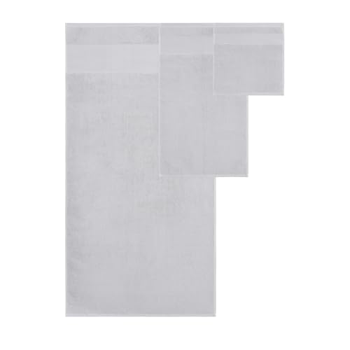 Modern Threads Air Cloud 18-Piece Towel Set - 100% Zero-Twist Cotton, 500 GSM, Quick Dry & Plush, Gray - color: Gray, size: 18 Pcs Towel Set