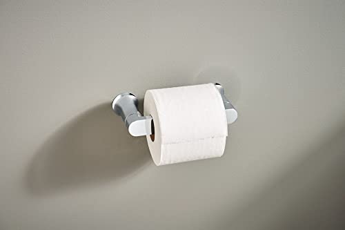 Moen Genta LX Modern Wall Mount Pivoting Toilet Paper Holder for Bathroom, Chrome, BH3808CH - color: Chrome