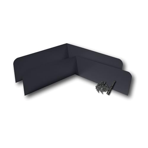 Eagle 1 Rain Gutter Valley Splash Guards, Straight or Bent (2 Per Order) Includes Screws and 1/4" Bit Driver (Classic Bent, Dark Bronze) - color: Dark Bronze, size: Classic Bent