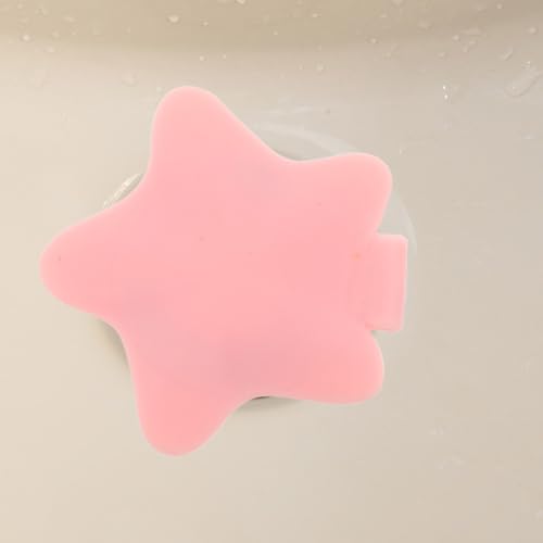 3pcs Silicone Bathtub Drain Stoppers with Star Pattern, General Tub Hair Stopper for 2.9-3cm Basin Hole, Leak-Proof Bath Plug Set for Residential and Commercial Bathrooms