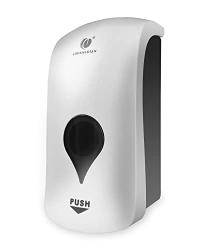 Manual Foam Soap Dispenser, 35oz (1000ml) Commercial Refillable Foaming Soap Dispenser-White, CHUANGDIAN - color: White