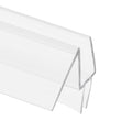 Prime-Line M 6256 Frameless Shower Door Bottom Seal for 1/4 in. Thick Glass Doors, Dual Flap and 45 Degree Drip Guard, 36 in., Clear Vinyl (Single Pack) - size: 1/4 Inch