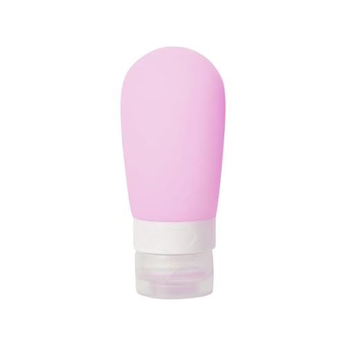 Mziart Travel Bottles for Toiletries, 2.7oz Silicone Travel Size Containers, 3 Pack TSA Approved Leak-Proof Reusable Squeezable Refillable Shampoo and Conditioner Bottles (Pink, Purple, Green) - size: 2.7 OZ