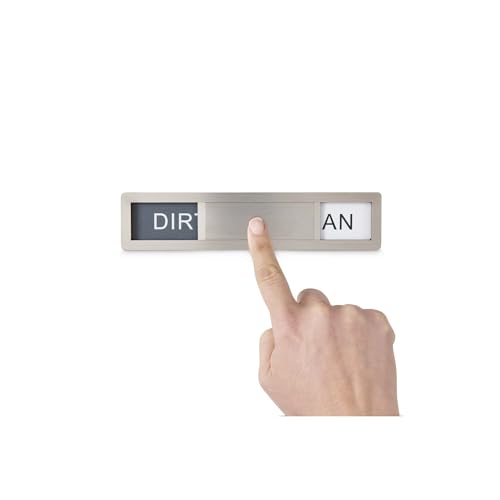 HIC Kitchen Dishwasher Clean Dirty Indicator Magnet, 18/8 Stainless Steel - style: Dishwasher Clean/Dirty Magnet