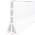 Raycity 3" High Shower Threshold Water Dam 59 IN Collapsible Shower Water Splash Guard for Curbless Shower Threshold Barrier Water Stopper for Wet and Dry Separation Bathroom and Kitchen (White) - color: White, style: 59 inch