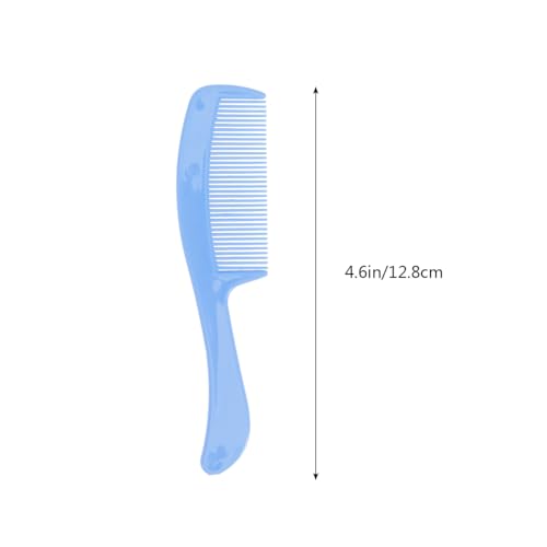 HEALLILY Baby Brush and Comb Set Soft Massage Comb for Infant Hair Care Gentle Baby with Circular Tooth Design Promotes Scalp Circulation 4.72In Blue Toddler Hair Brush