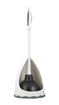 Superio Toilet & Sink Plunger and Holder Grey, 1-Pack - size: Toilet & Sink Plunger