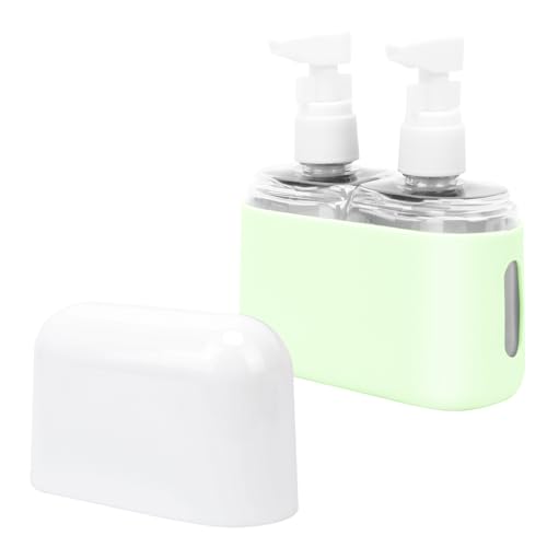 Skycase Travel Bottles - Leak Proof Refillable Tsa Approved Travel Size Toiletries, 2 in 1 Liquid Bottles Containers with Labels and Funnel Airplane Accessories Kits for Lotion Liquid (Green) - color: Green, size: 2 in 1
