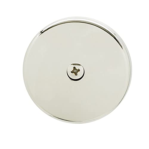 Westbrass A931K-05 Universal 1-3/8" Fine Thread Tip-Toe Bathtub Drain Plug Trim Set with One-Hole Overflow Faceplate and 1-1/2" Adapter Bushing, Polished Nickel - color: Polished Nickel