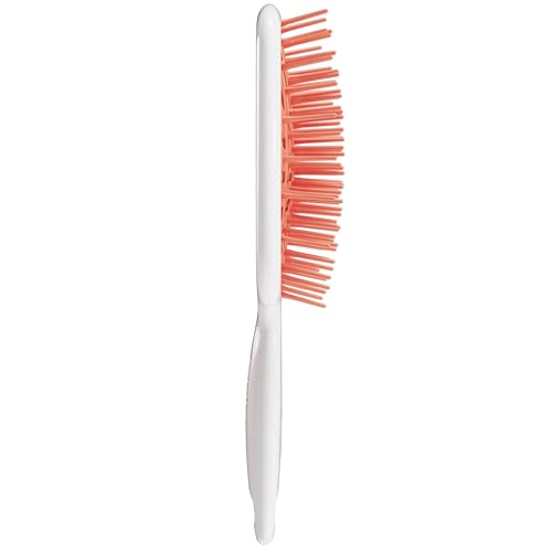 FHI Heat UNbrush Plus — Curly Hair Brush for Gentle & Effective Detangling on Wet or Dry Fragile Hair Types — Detangler Brush w/ 84 UltraFlex Bristles, Ultra-light, Vented, Anti Static Hairbrush - color: Orange Sherbet
