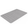24x15 Modern Diatomite Stone Medium Bath Mat in Gray