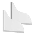 Shower Splash Guard Kit - Large Size Thickened Water Blocker with Extra-strong Adhesive for Walk-in Shower/Bathroom/Bathtub/Kitchen Sink - White Frosted/Matte Acrylic Plate Pack of 2(10"x12") - color: White Frosted