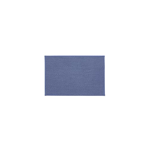 TYUU Bathroom Rugs Non Slip Washable, Super Absorbent Thin Bath Mat Small Quick Dry Low Pile Bathroom Rug, Denim Blue 20"x30" - color: Denim Blue01, size: 1'8" X 2'6" (Rectangular)