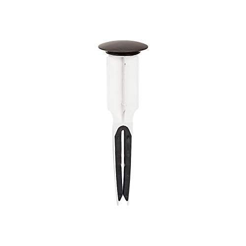 PF WaterWorks PF0254 EasyPOPUP Patented Universal Bathroom Sink Pop-Up Stopper, Easy Install/Remove Design, No Disassembly, Fits BallRod Pop-Up Drains, 5-1/2 in Tall 1.5 in. Cap Dia. Oil Rubbed Bronze - color: Oil Rubbed Bronze, size: 1.5 in. Cap Dia.
