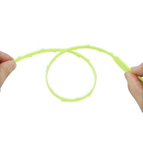 3 Pack 20 Inch Drain Clog Remover Snakes Green | Hair Cleaning Tool Effective Drain Snake Auger Tool for Sink, Shower, Bathtub, and Toilet - color: Green