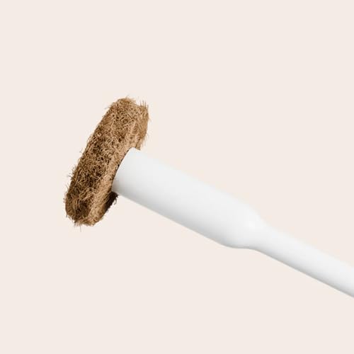 TUSHY Tea Tree Coconut Husk Scrubbing Pads, 16 Pack: Planet Friendly Cleanser-Infused Pads (No Toilet Bowl Cleaner Needed), TUSHY Toilet Brush 2.0 Refills - style: 16 Pad Refills (Tea Tree)