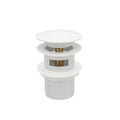 Pop-up Freestanding Bathtub Drain Stopper, Suitable and Compatible with Freestanding Bathtub Drain Rough-in Kit (White) - color: White